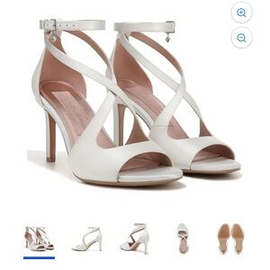 Naturalizer White Strappy Heels Bridal Wedding